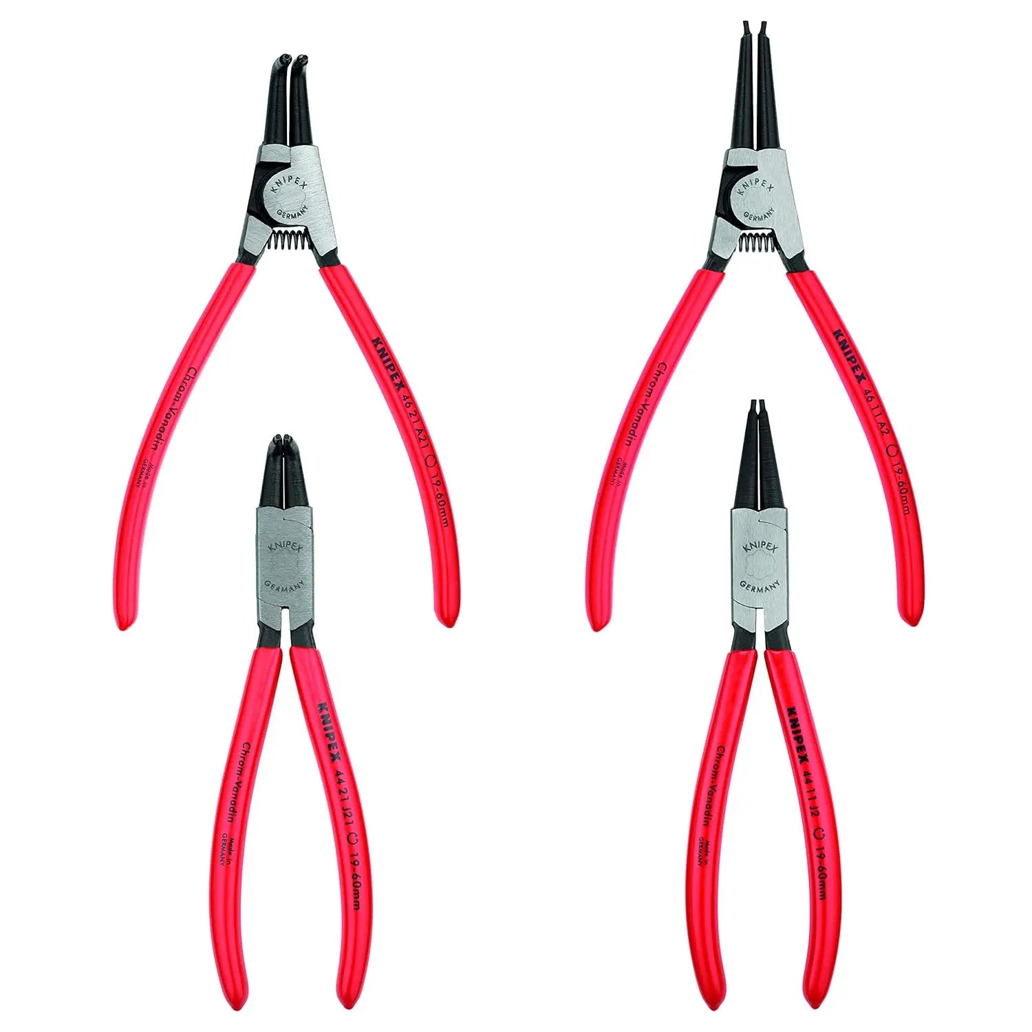 KNIPEX 1956 - 4pc Circlip Plier Set KNIPEX