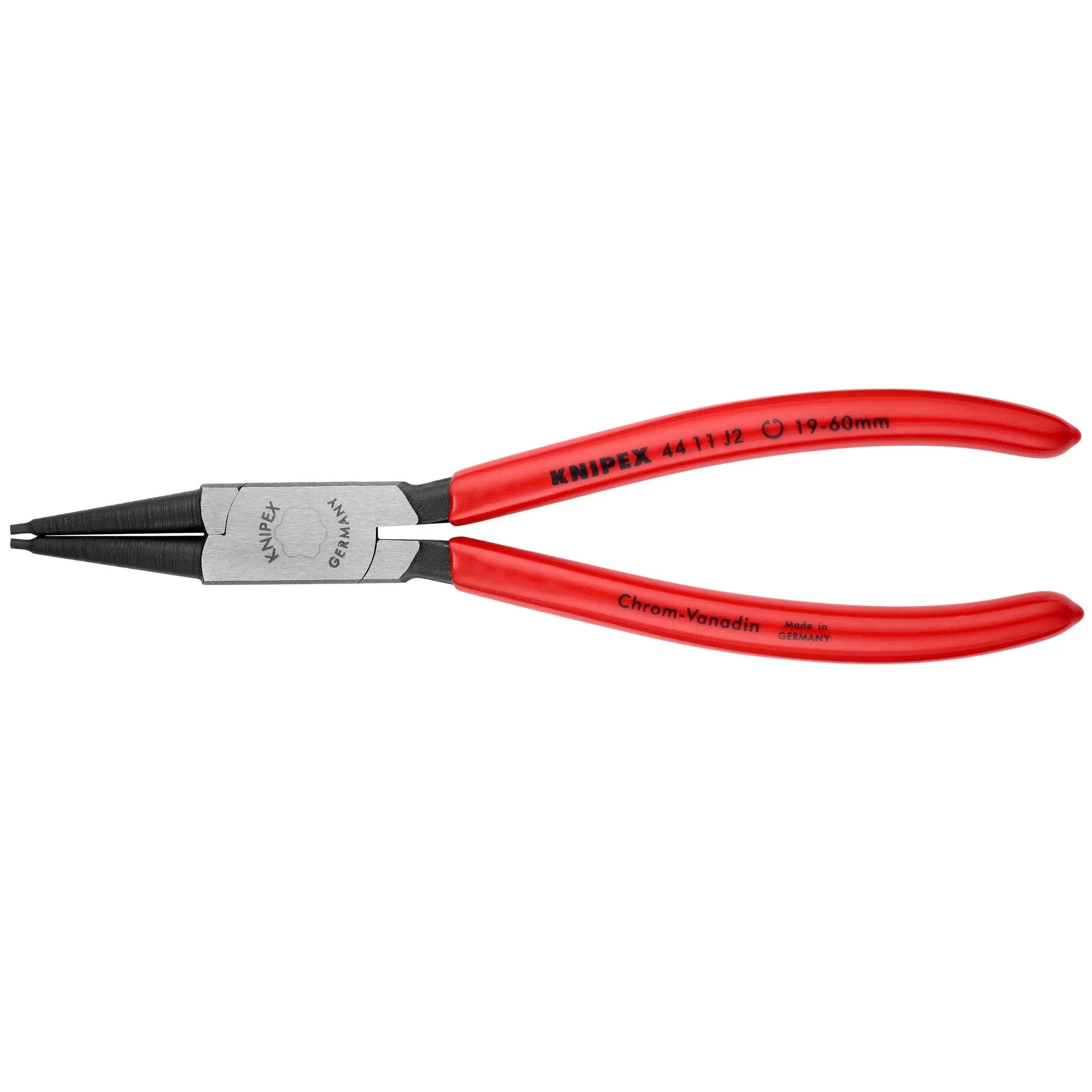 KNIPEX 4411J2SBA - 7 1/4" Internal Snap Ring Pliers-Forged Tips KNIPEX