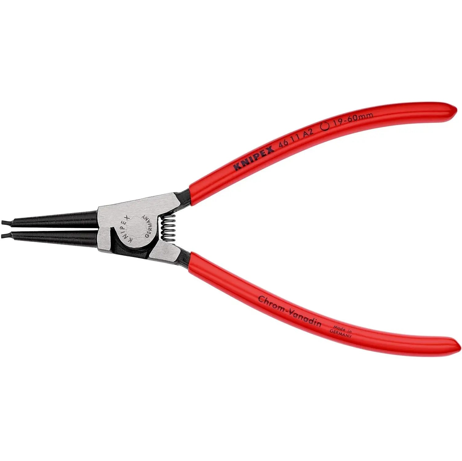 KNIPEX 4611A2SBA - 7 1/4" External Snap Ring Pliers-Forged Tips KNIPEX