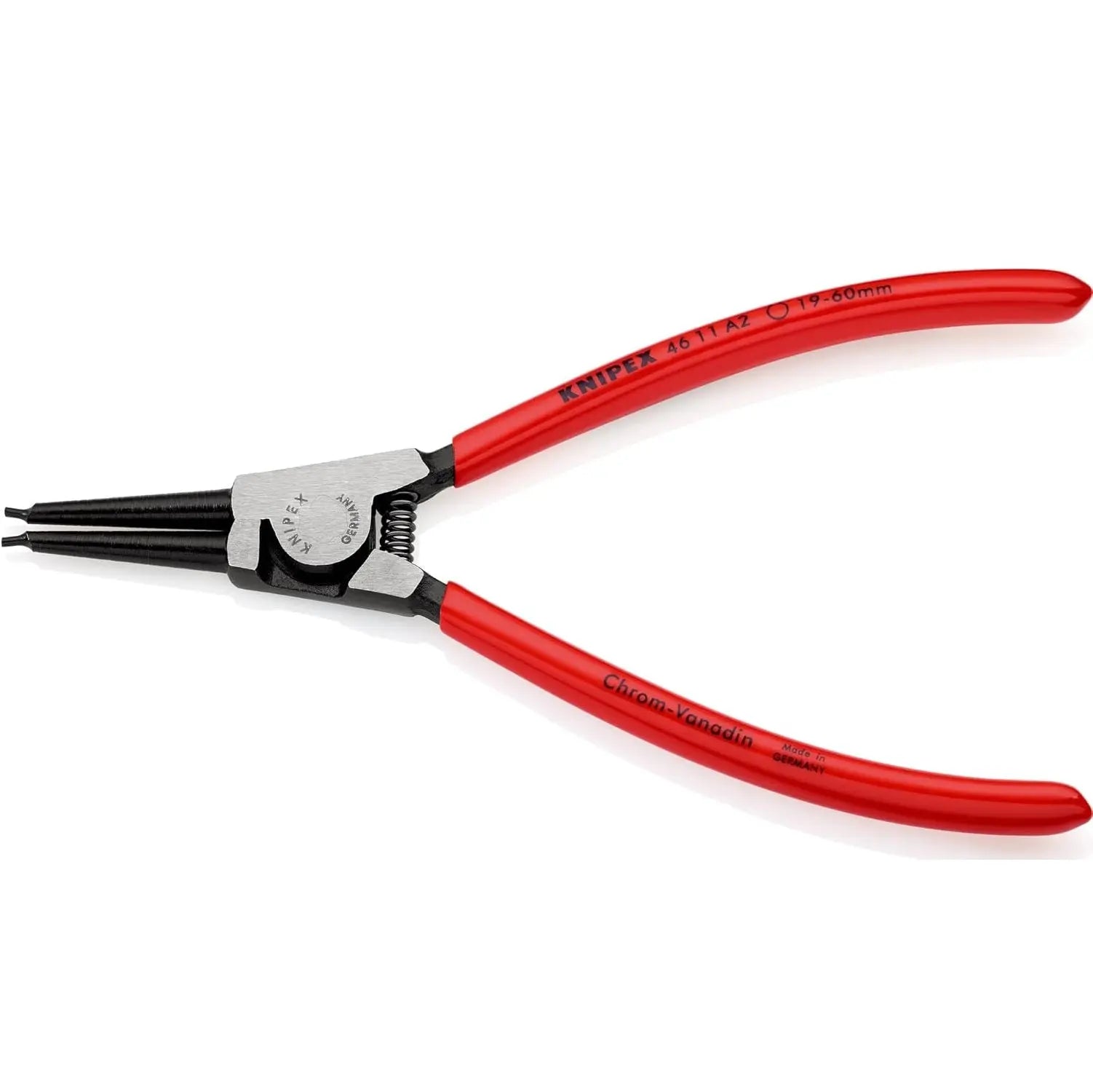 KNIPEX 4611A2SBA - 7 1/4" External Snap Ring Pliers-Forged Tips KNIPEX