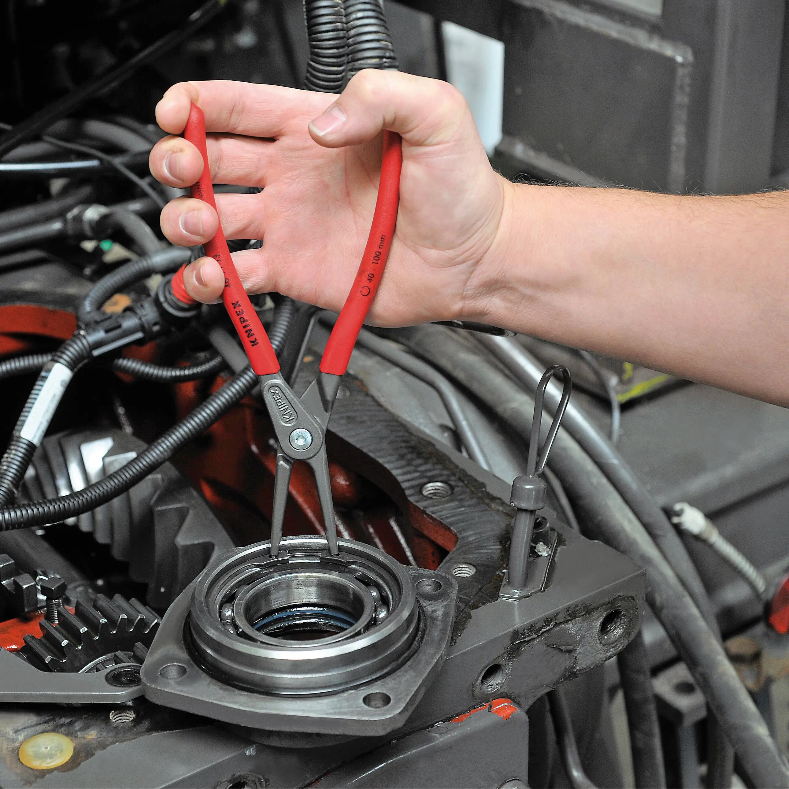 Knipex 4811J3 - 9" Internal Precision Snap Ring Pliers - Wise Line Tools