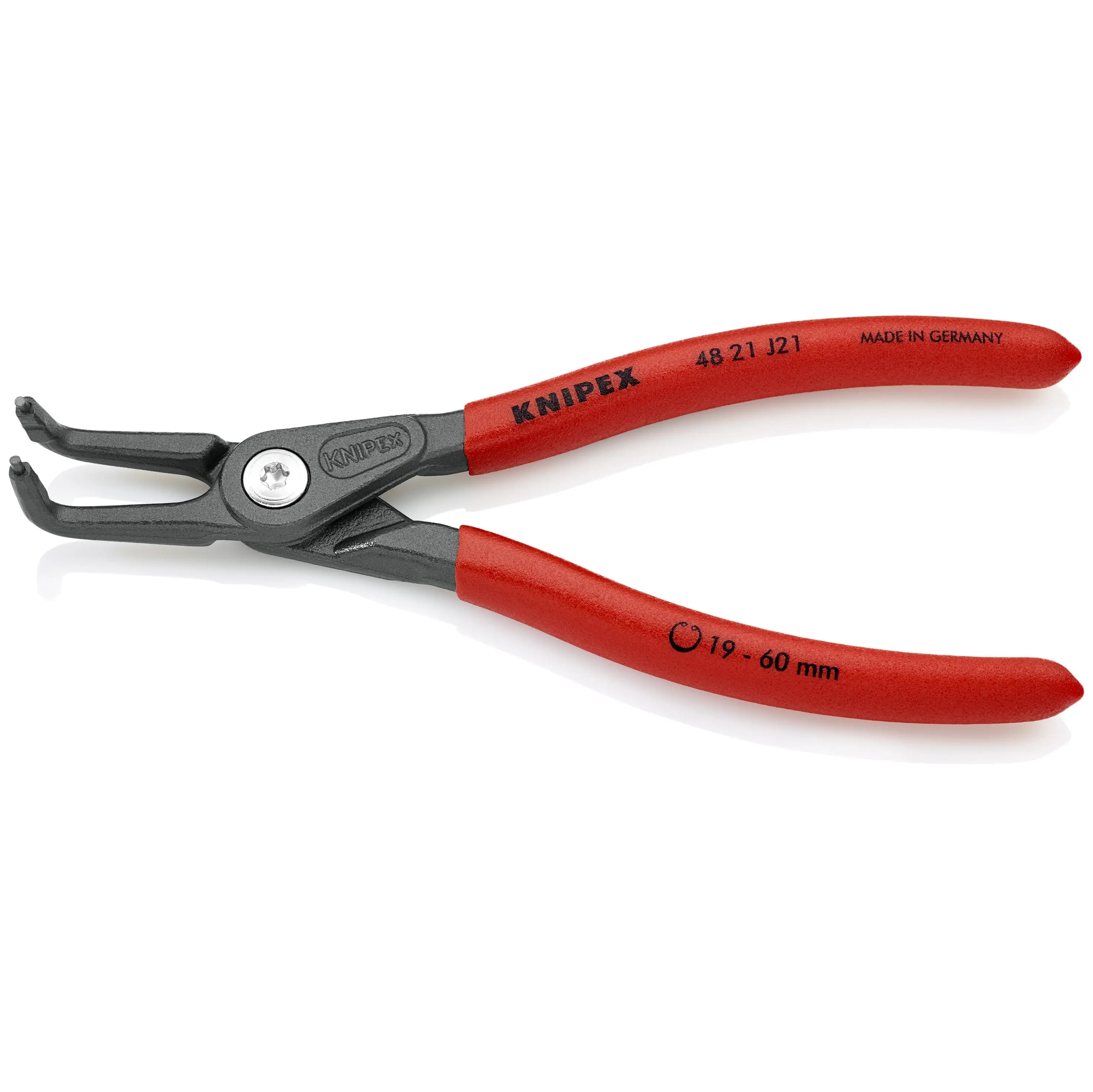 KNIPEX 4821J21 - 6 1/2" Internal 90° Angled Precision Snap Ring Pliers KNIPEX