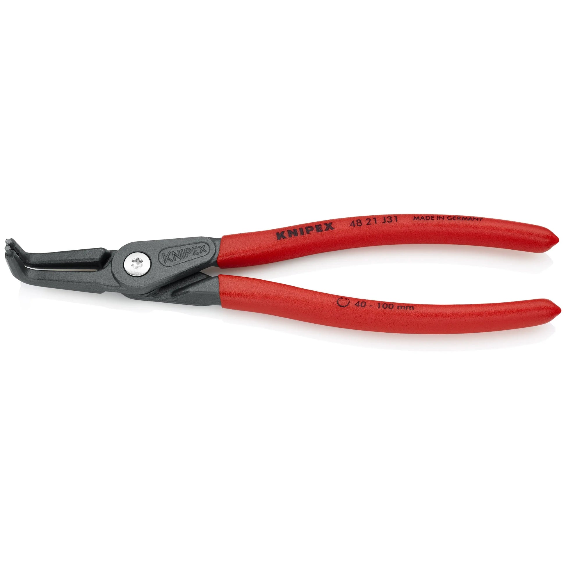 KNIPEX 4821J31 - 8 1/4" Internal 90° Angled Precision Snap Ring Pliers KNIPEX