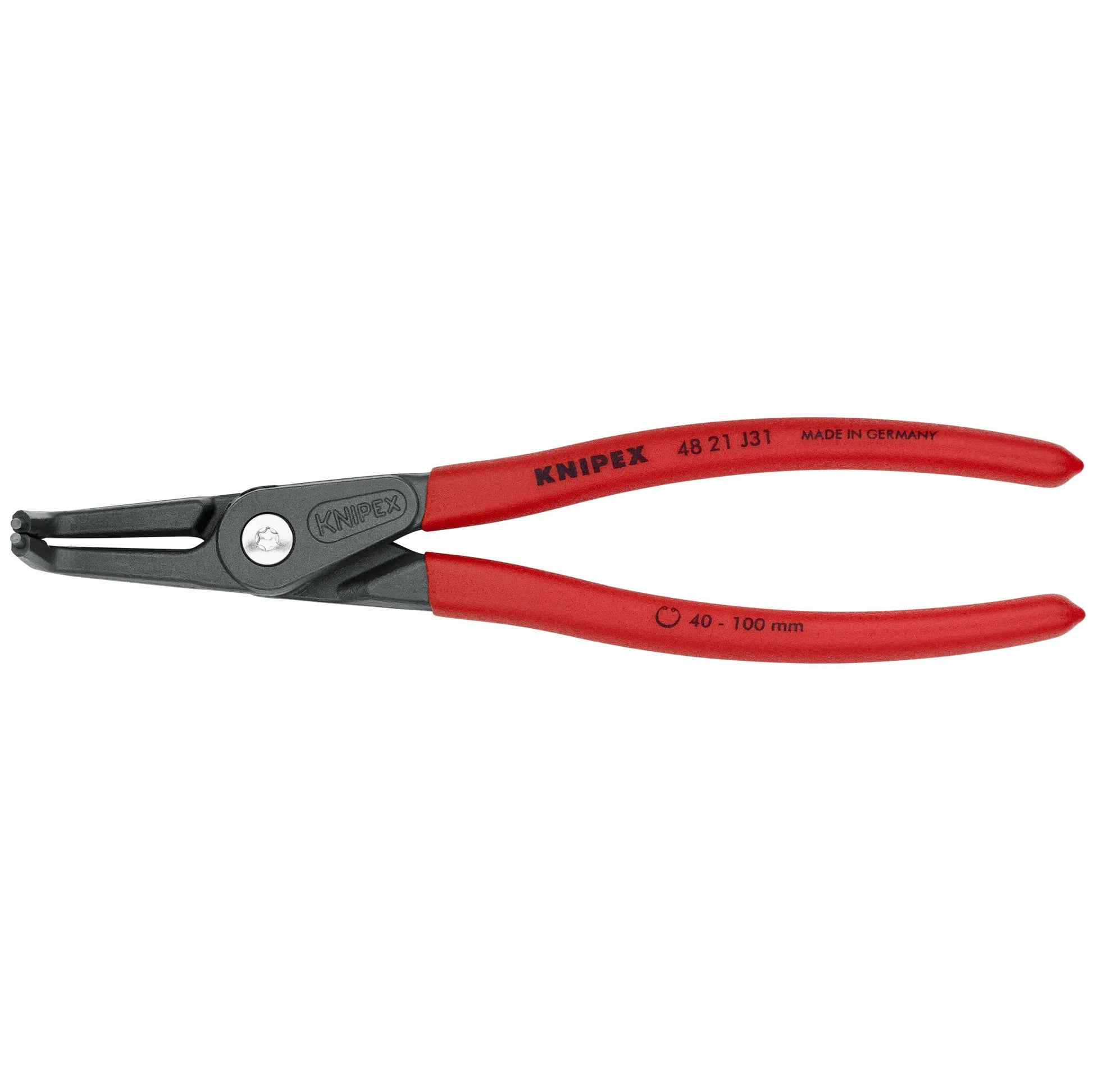 KNIPEX 4821J31 - 8 1/4" Internal 90° Angled Precision Snap Ring Pliers KNIPEX