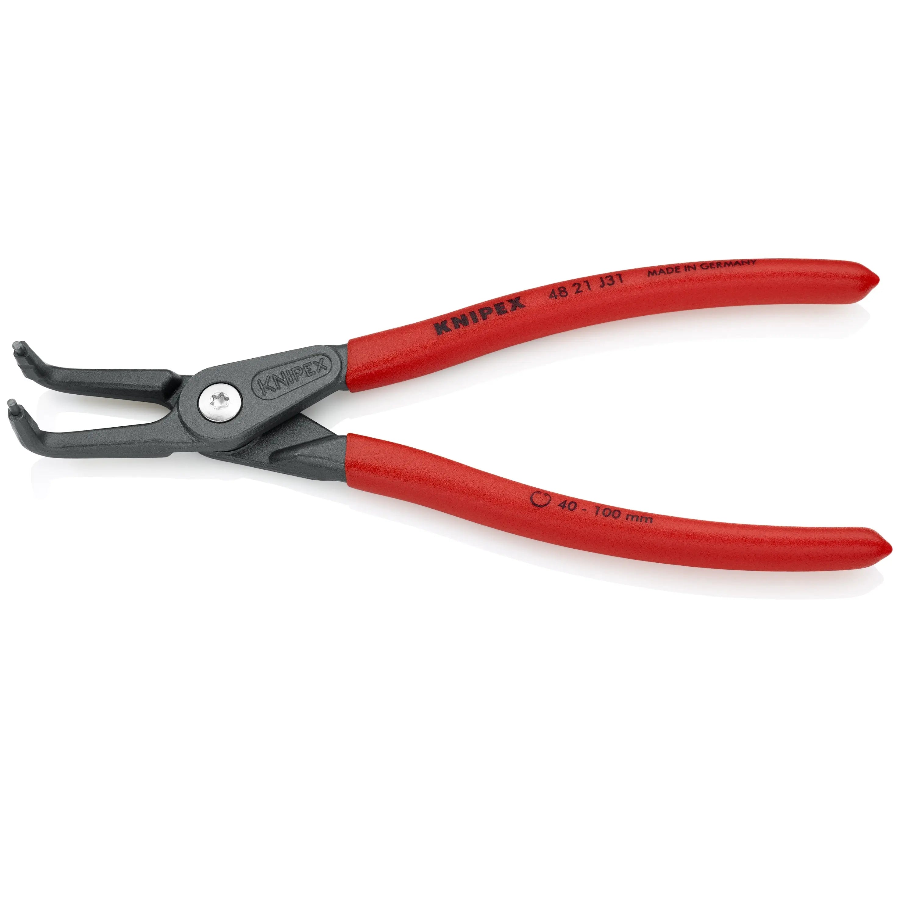 KNIPEX 4821J31 - 8 1/4" Internal 90° Angled Precision Snap Ring Pliers KNIPEX