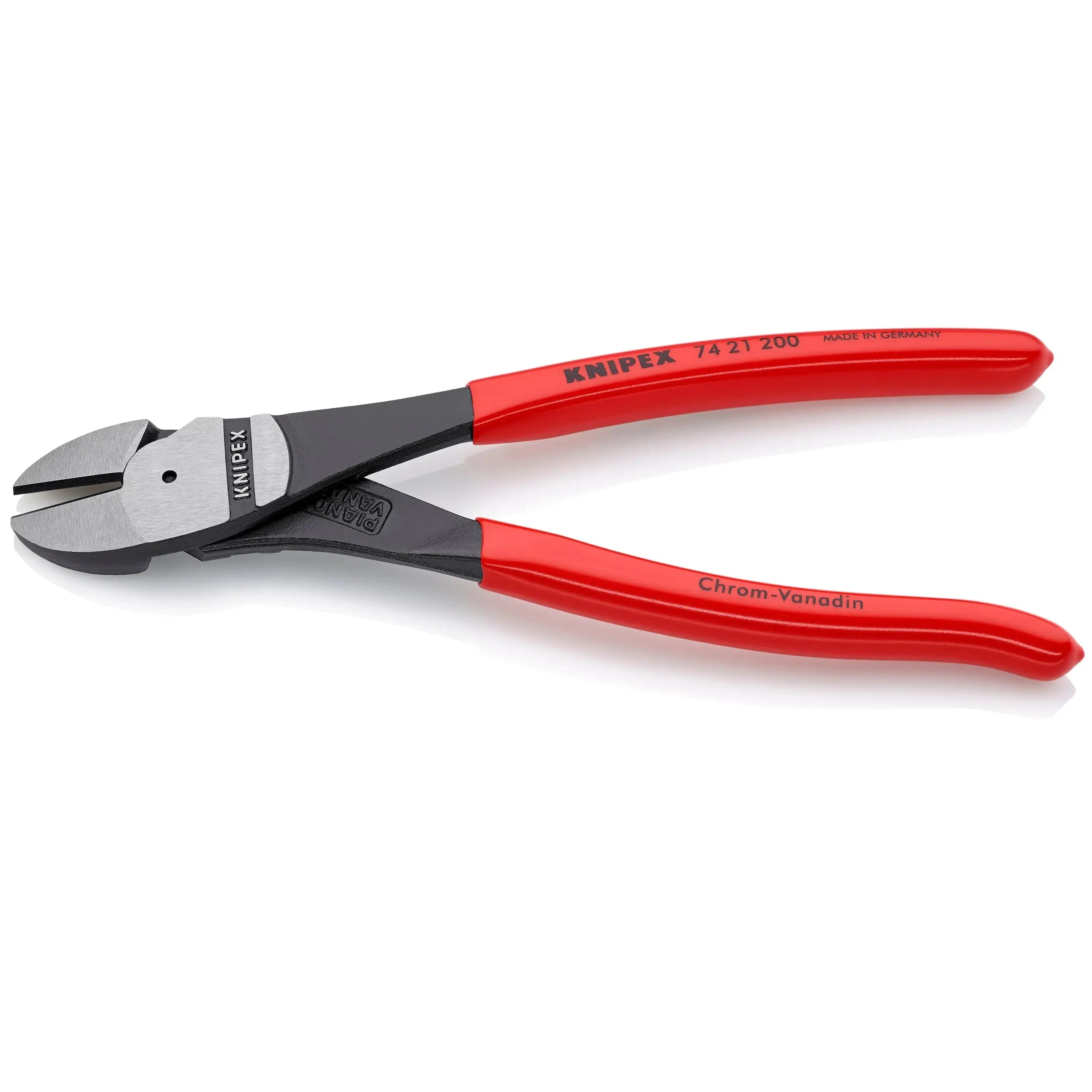 KNIPEX 7421200 - 8" High Leverage 12° Angled Diagonal Cutters KNIPEX
