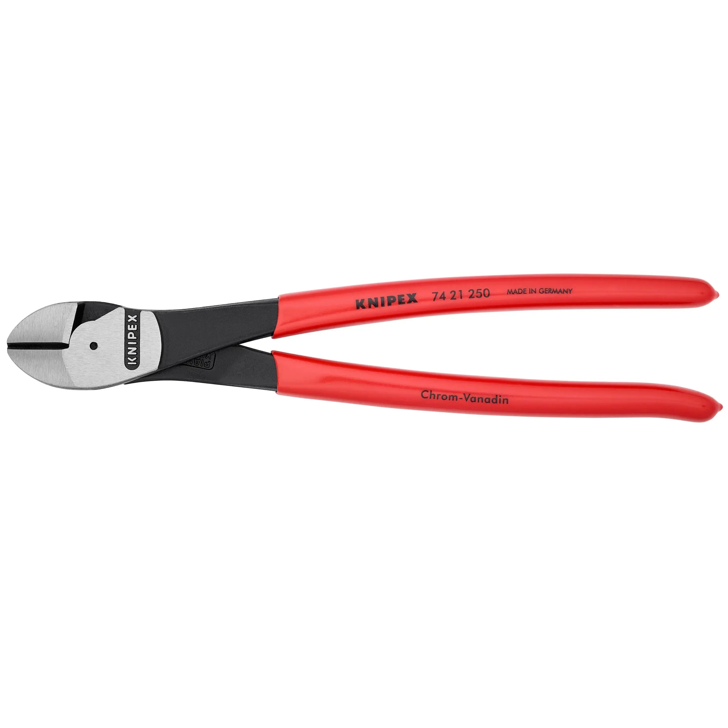 KNIPEX 7421250SBA - 10" High Leverage 12° Angled Diagonal Cutters KNIPEX
