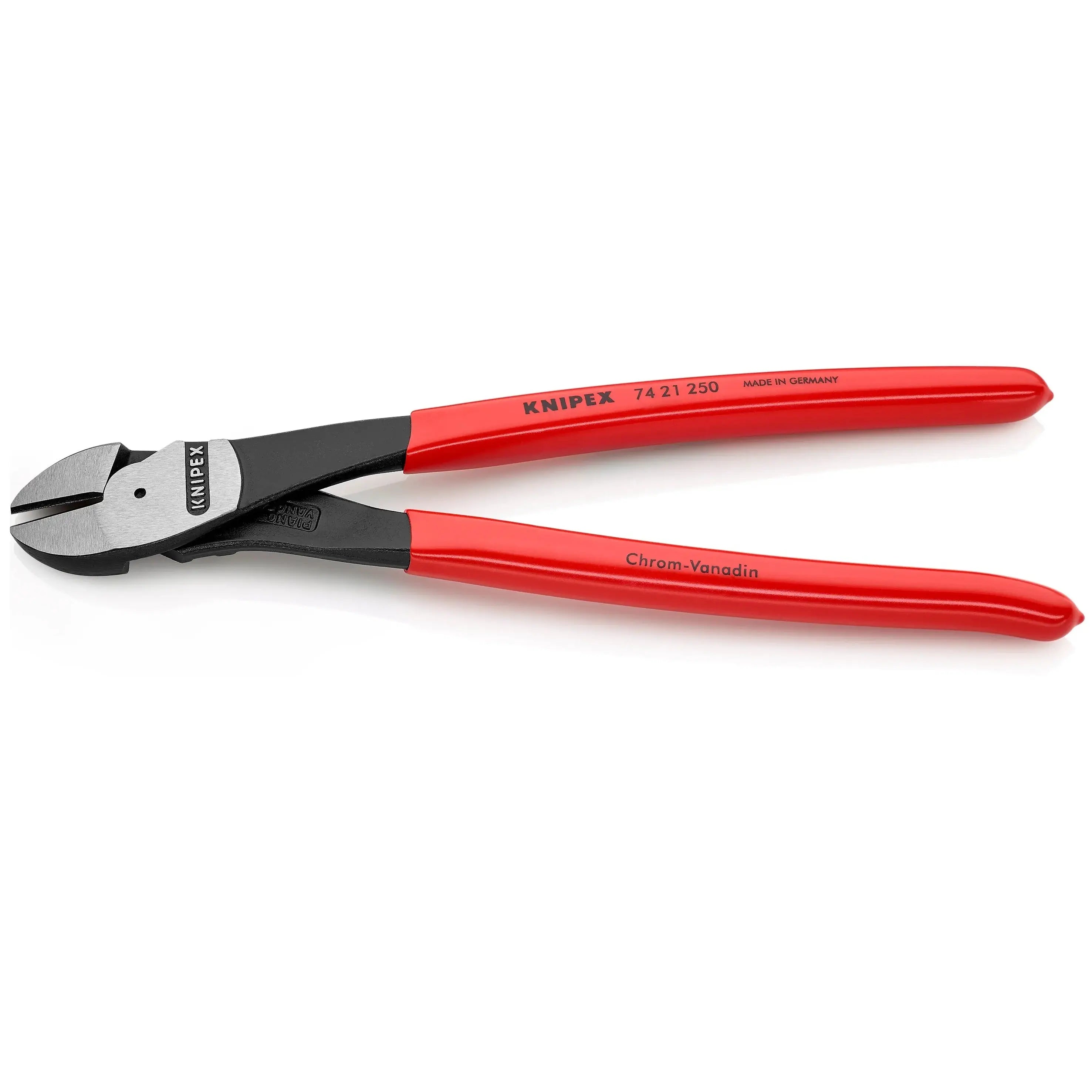 KNIPEX 7421250SBA - 10" High Leverage 12° Angled Diagonal Cutters KNIPEX
