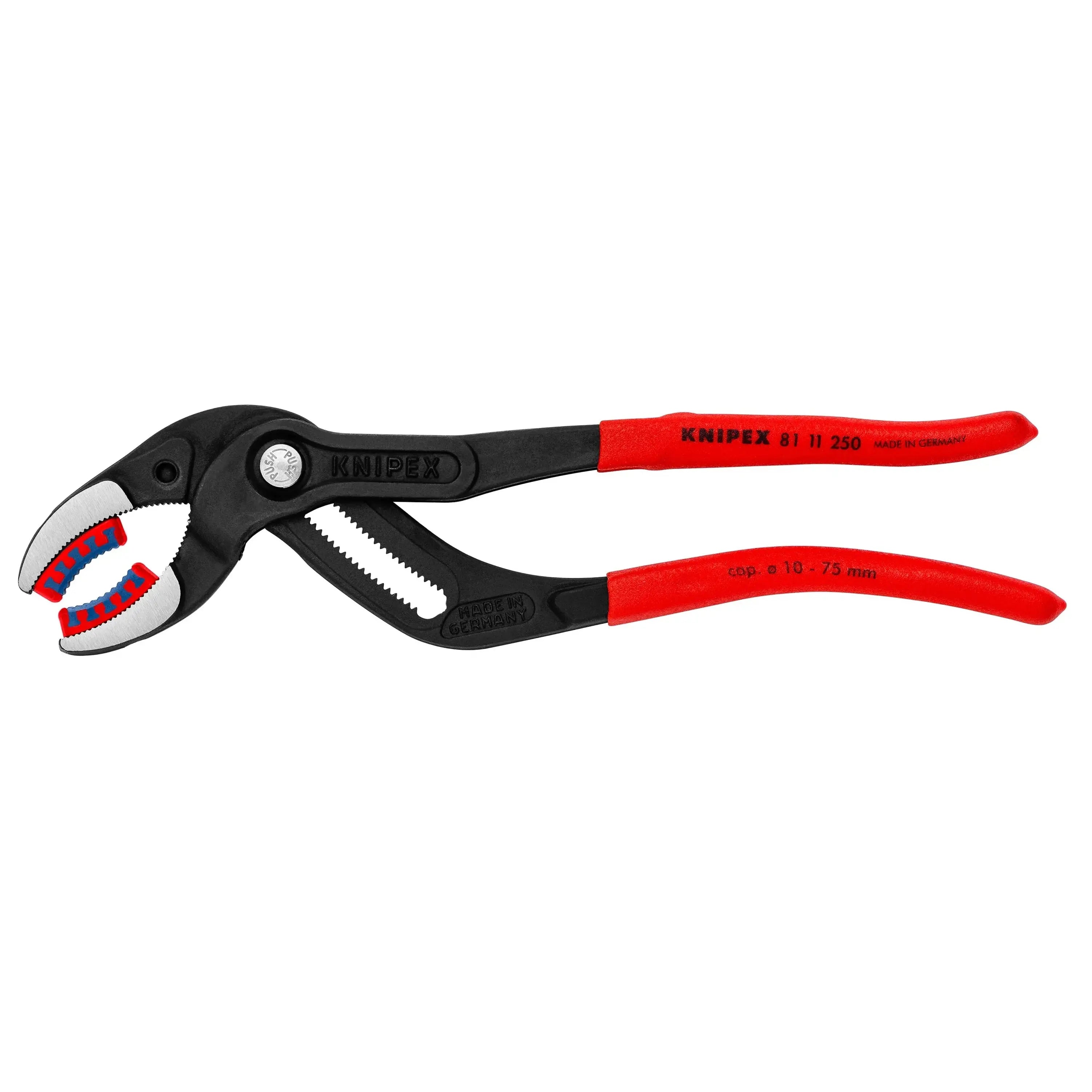 KNIPEX 8111250SBA - 10" Pipe Gripping Pliers-Replaceable Plastic Jaws KNIPEX