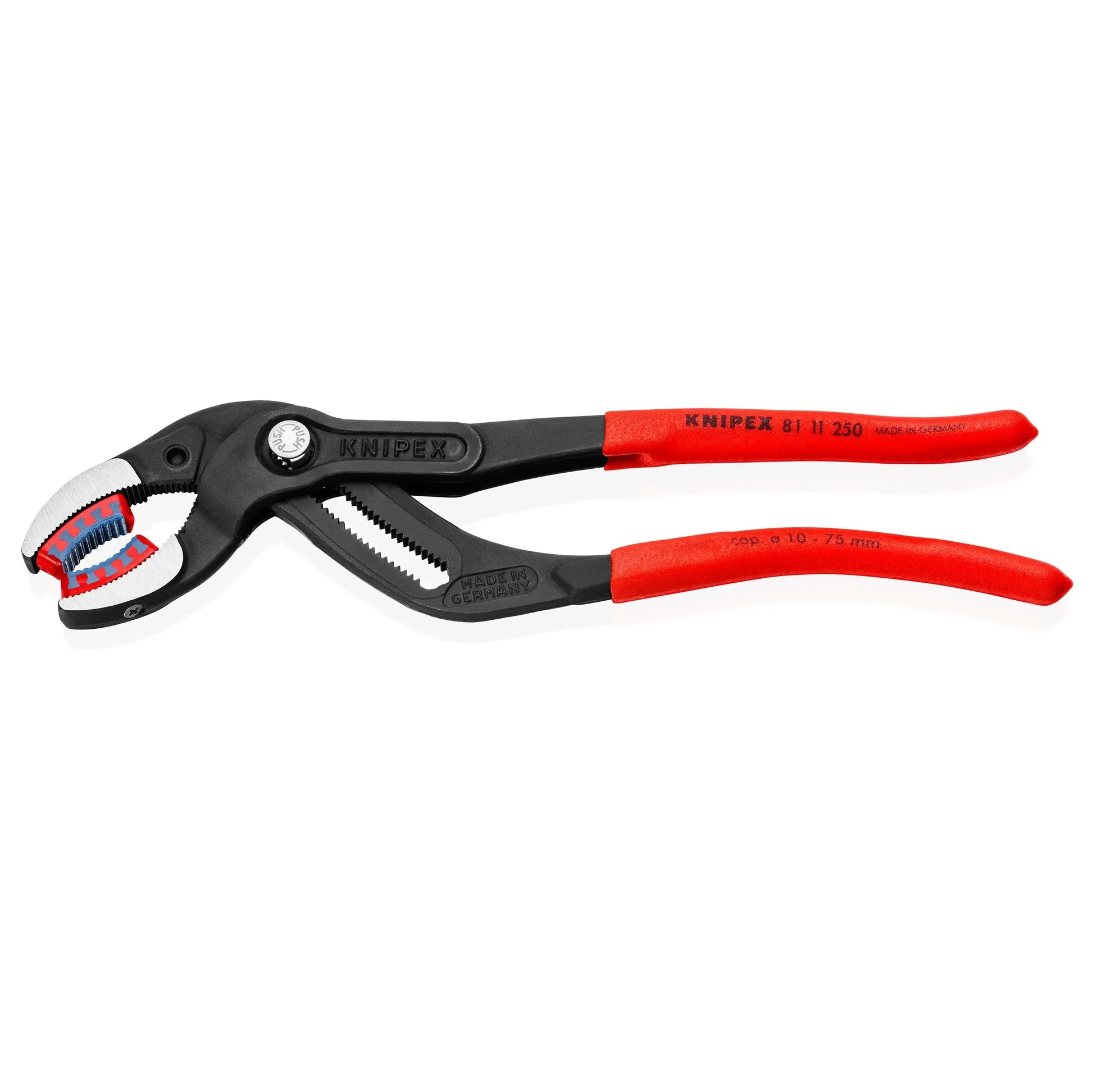 KNIPEX 8111250SBA - 10" Pipe Gripping Pliers-Replaceable Plastic Jaws KNIPEX