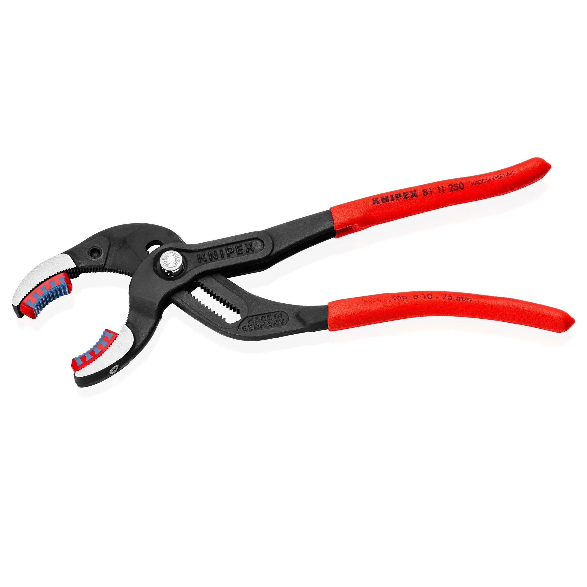 KNIPEX 8111250SBA - 10" Pipe Gripping Pliers-Replaceable Plastic Jaws KNIPEX
