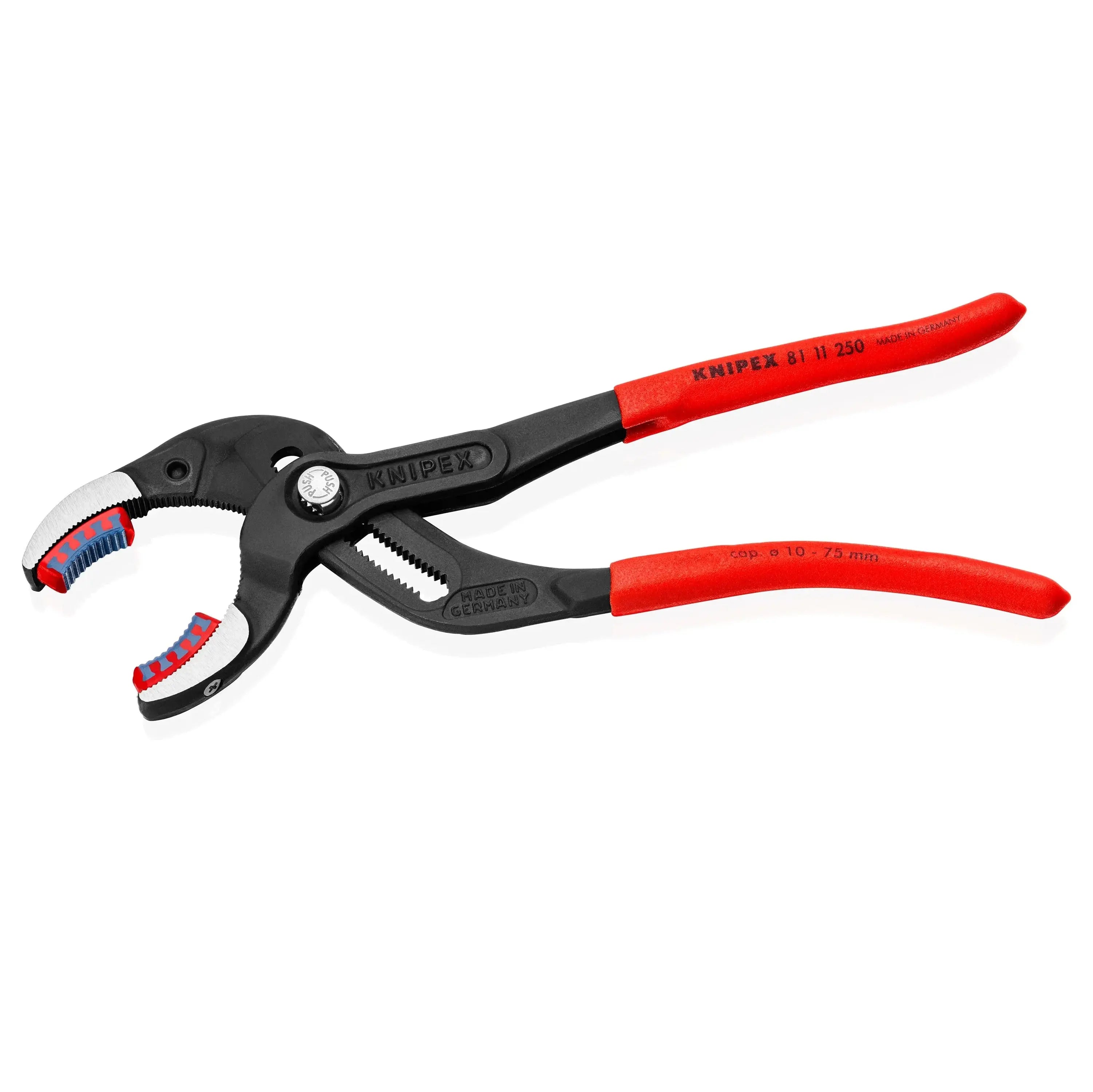 KNIPEX 8111250SBA - 10" Pipe Gripping Pliers-Replaceable Plastic Jaws KNIPEX