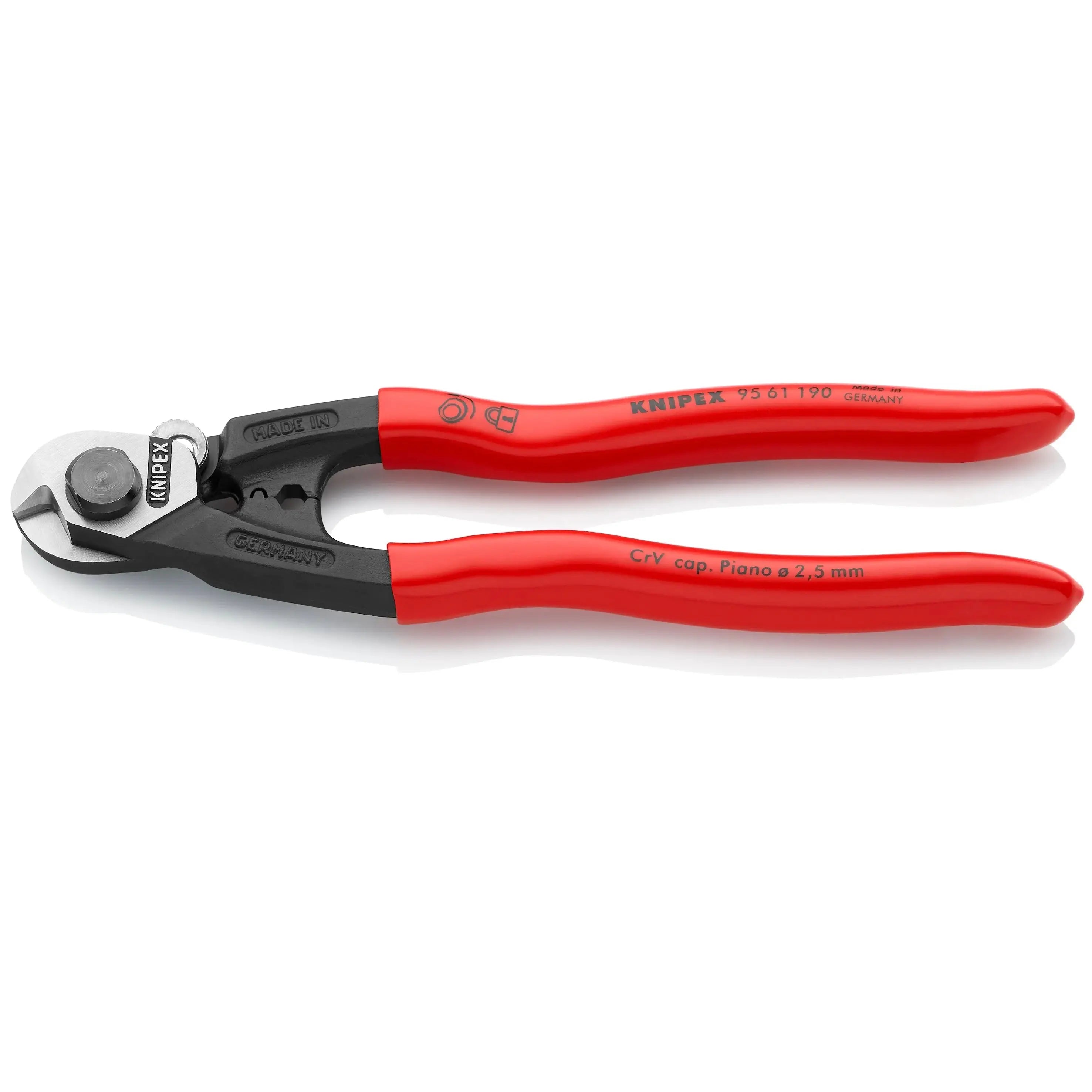 KNIPEX 9561190SBA - 7 1/2" Wire Rope Shears KNIPEX