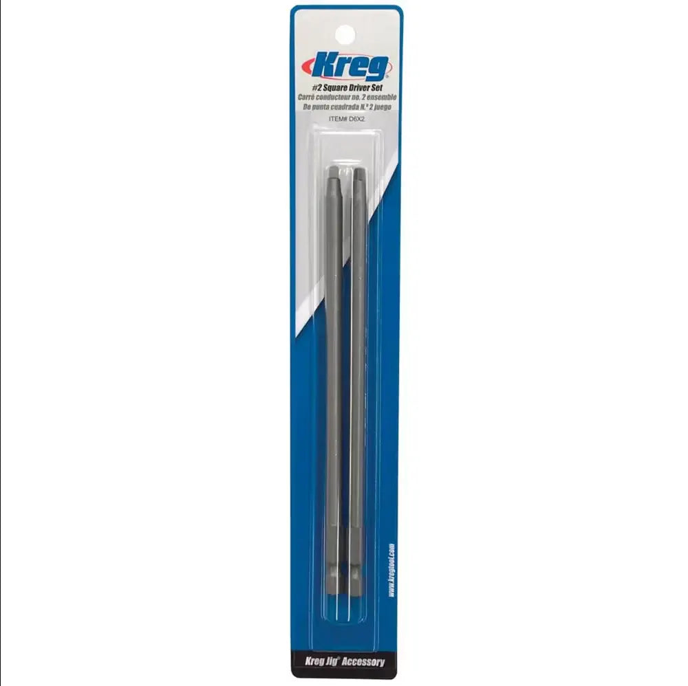 KREG D6X2 - (2) 6" #2 Square Driver Combo KREG TOOLS