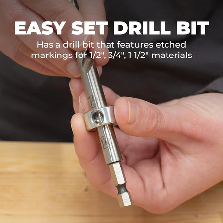 KREG KPHA308 - Easy-Set Drill Bit with Stop Collar & Gauge/Hex Wrench KREG TOOLS