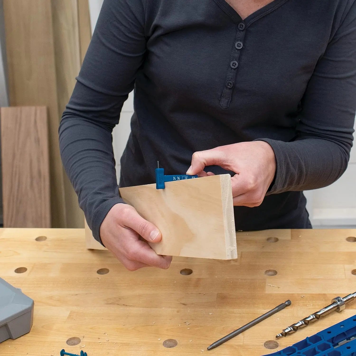 KREG KPHA308 - Easy-Set Drill Bit with Stop Collar & Gauge/Hex Wrench KREG TOOLS