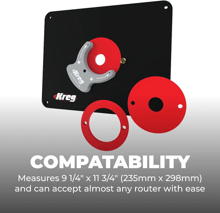 KREG PRS4034 - Precision Router Table Insert Plate - Predrilled for Triton