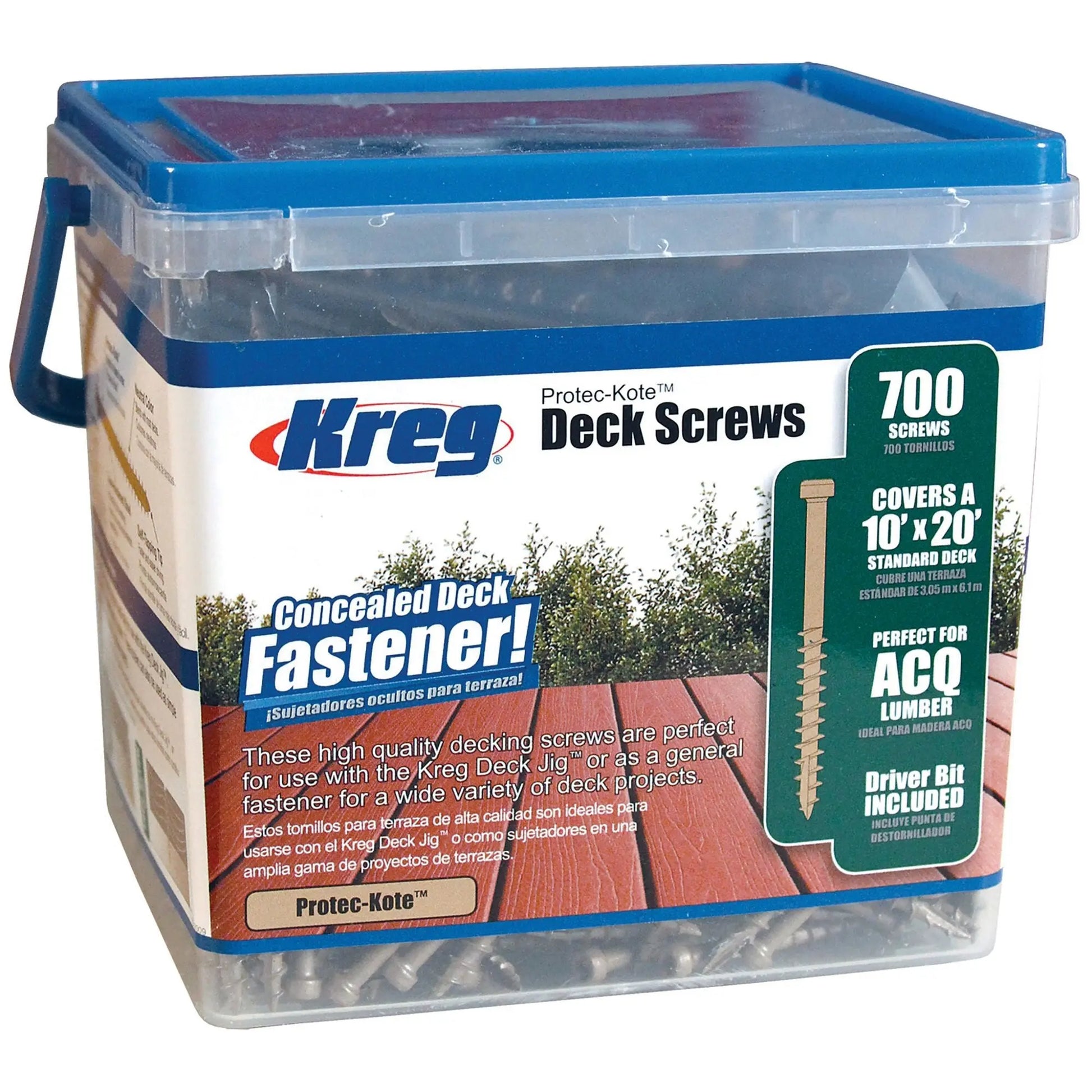 Kreg SDK-C2W-700 - Protec-Kote™ Deck Screws - 700ct - Wise Line Tools