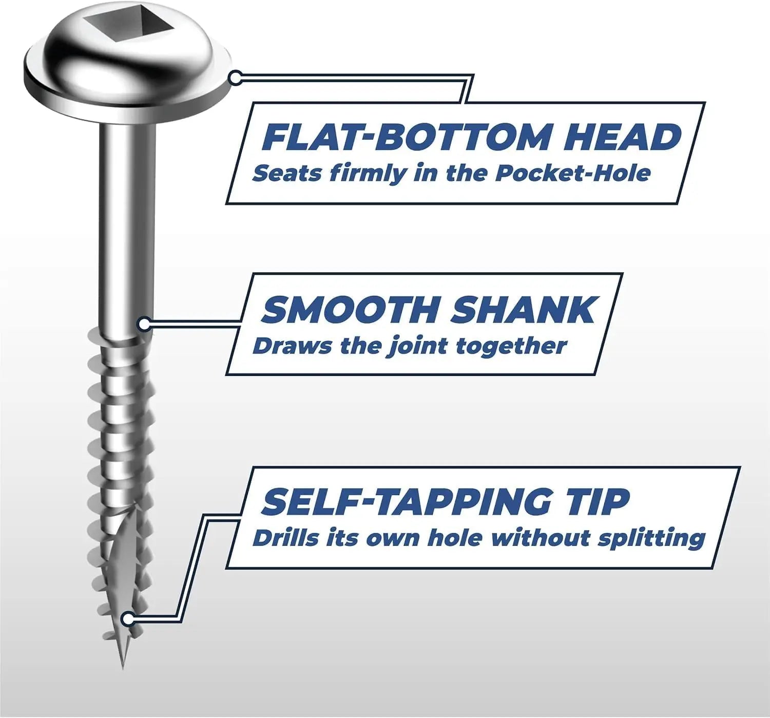 KREG SML-C250-50 - 2 1/2-Inch Pocket Screws No.8 Coarse, Washer KREG TOOLS