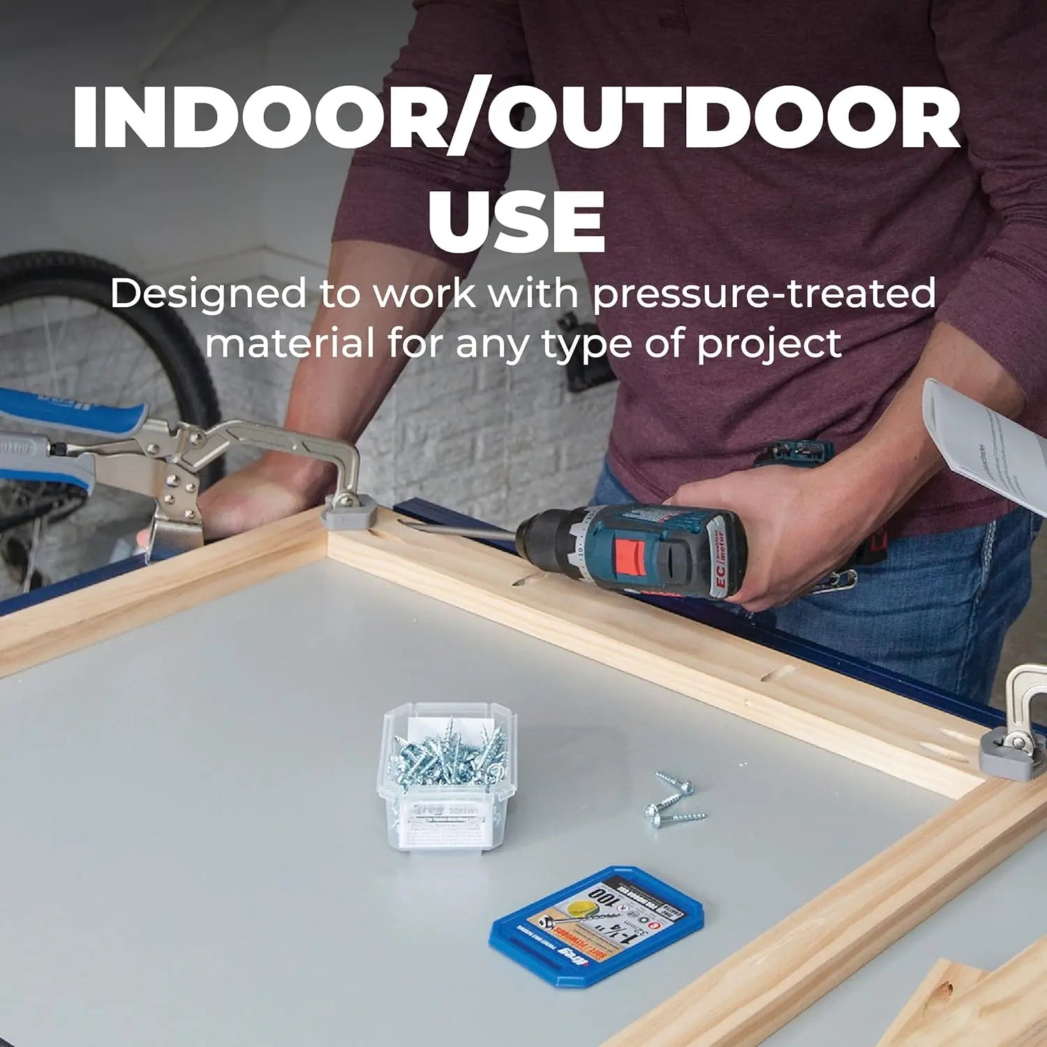 KREG SML-C250B-2000 - 2-1/2" #8 Blue-Kote WR Pocket Screws (Coarse) 2000pk KREG TOOLS