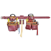 KUNYS 21455 - Elite 19-Pocket Pro Framer's Leather Tool Belt KUNYS