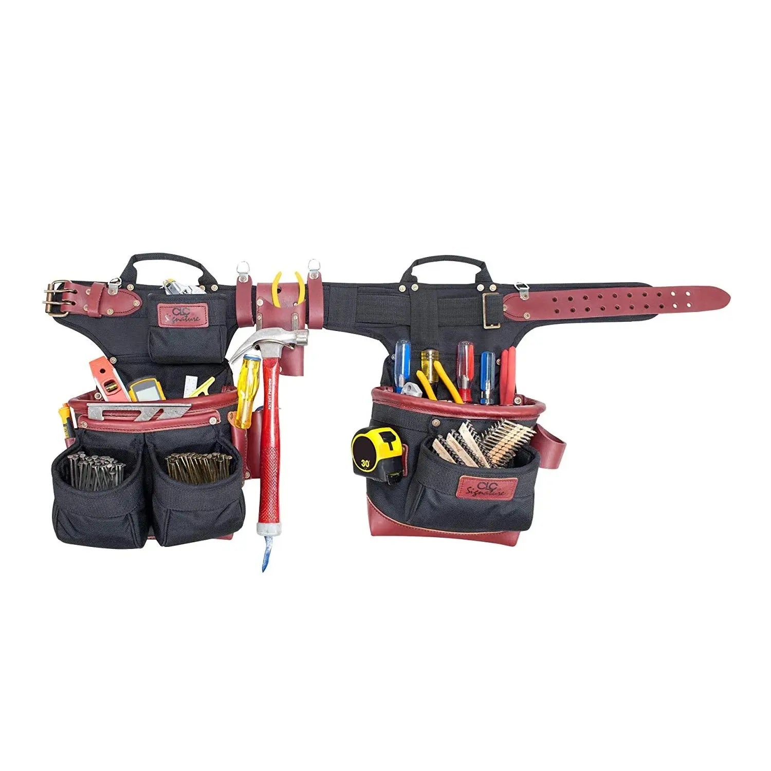 KUNYS 54560 - Signature Elite Pro Framer's Adjustable Ballistic Nylon Tool Belt KUNYS