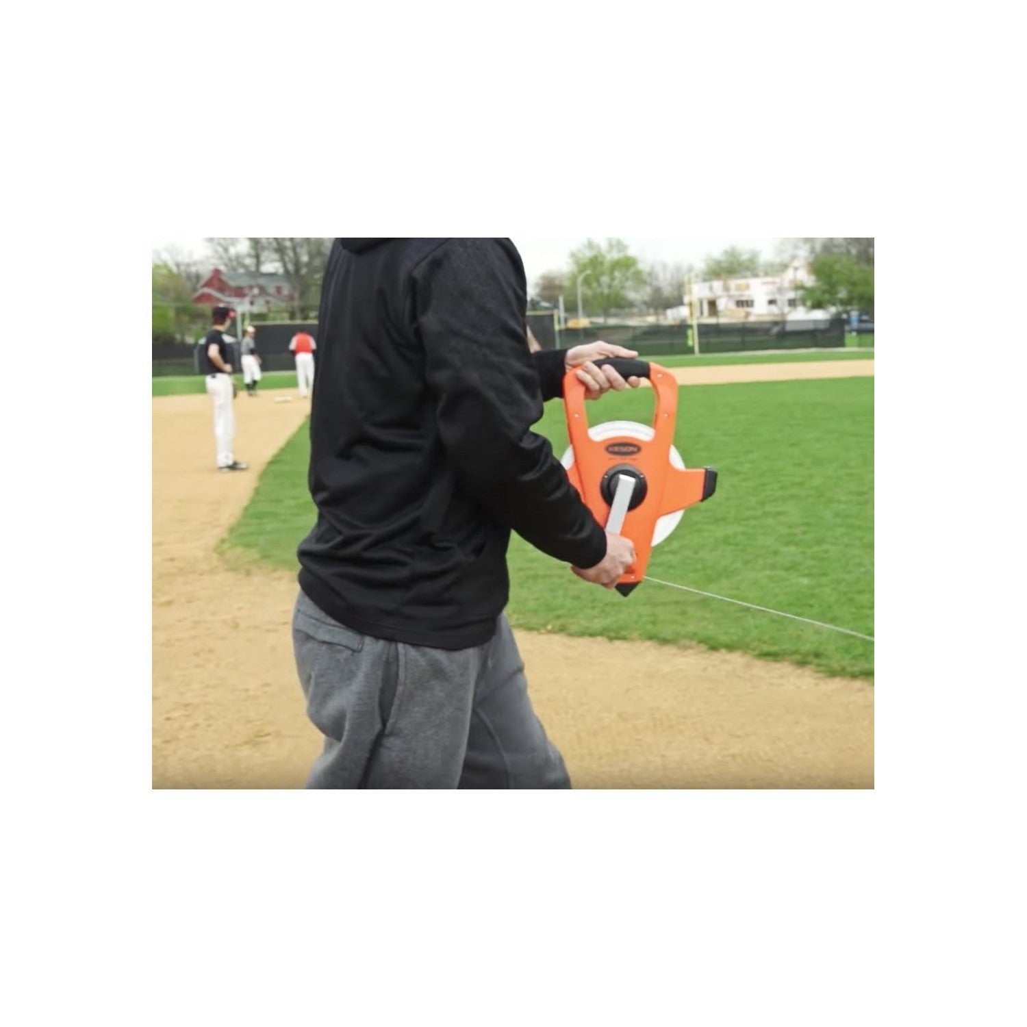 Keson 200' Nylon Coated Steel Measuring Tape - Wise Line Tools