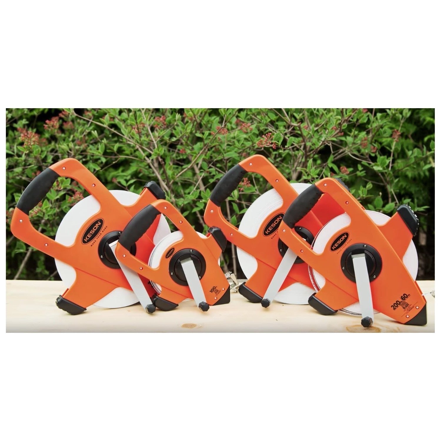 Keson 200' Nylon Coated Steel Measuring Tape - Wise Line Tools