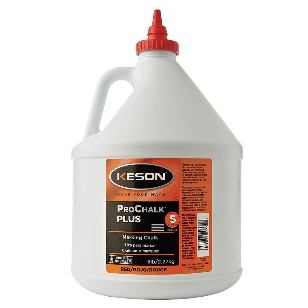 Keson PM105RED  -  Red Permanent Chalk - 5lb - Wise Line Tools