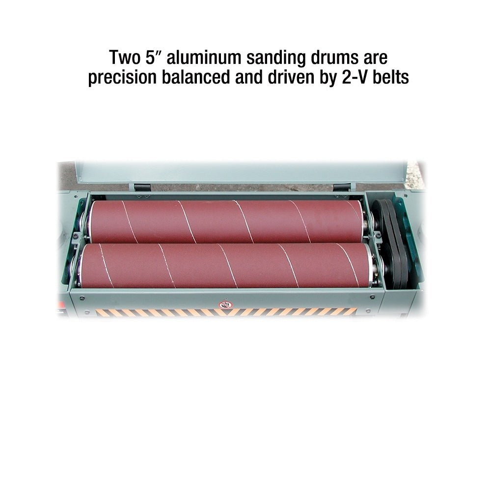 King Canada KC-26DS  -  SANDER, DUAL DRUM 26" X 12" - Wise Line Tools