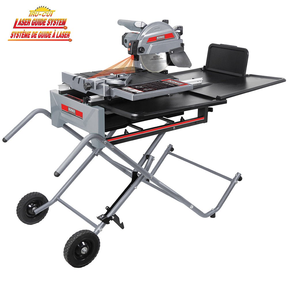 King Canada KC-3310TS  -  10'' SLIDING TILE SAW WITH FOLDING STAND - Wise Line Tools