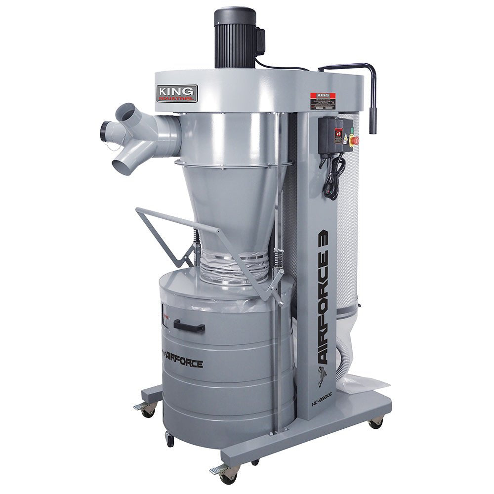King Canada KC-8300C  -  3 HP CYCLONE DUST COLLECTOR - Wise Line Tools