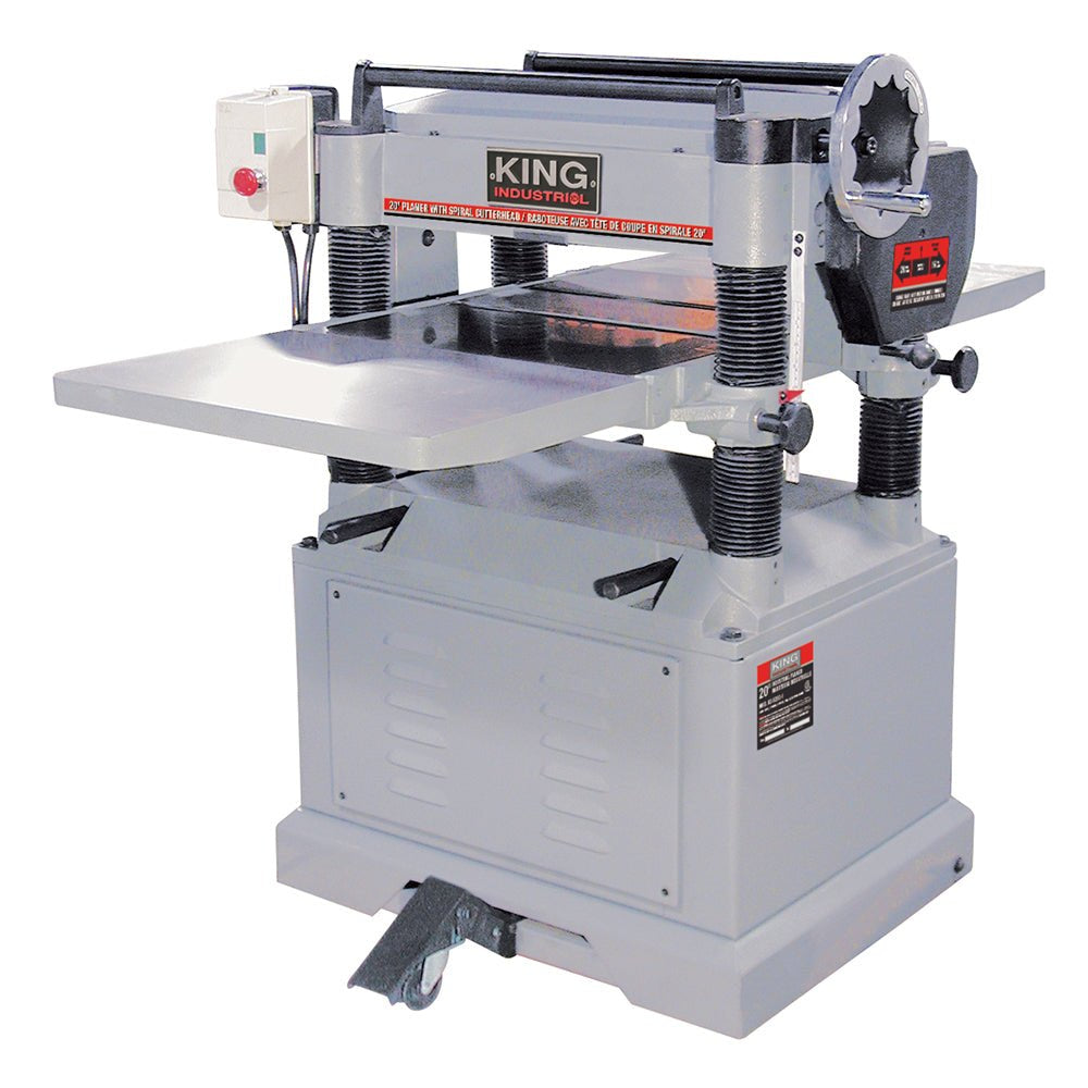 King Canada Planer KC-526FX  -   20" Spiral Cutterhead, 18 Amp. 220V - Wise Line Tools