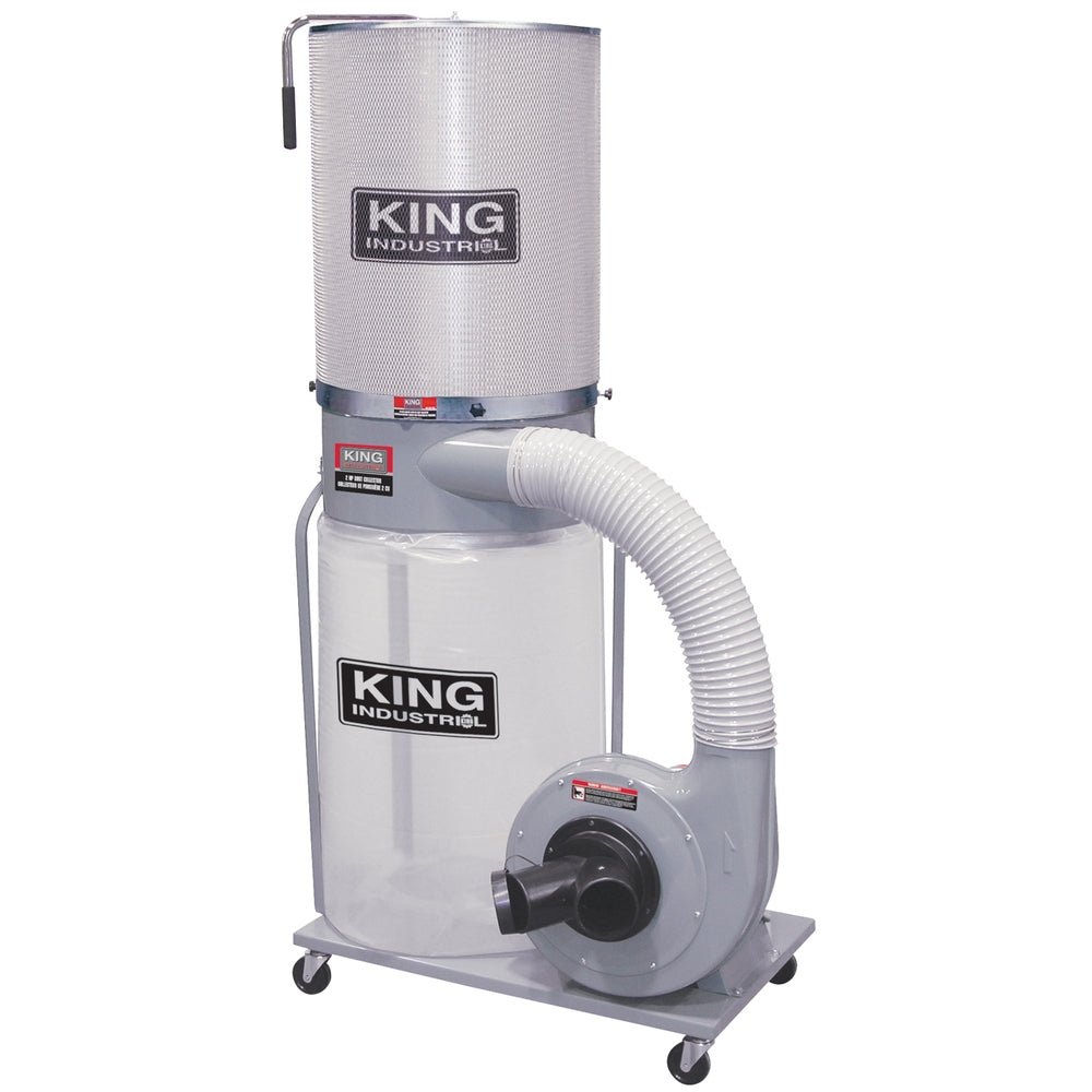 King KC-3105C/KDCF-3500 - 1200 CFM DUST COLLECTOR WITH CANISTER FILTER - Wise Line Tools