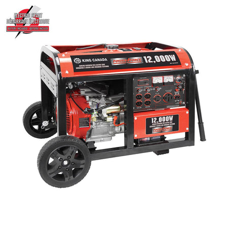 King KCG-12000GE  -  12000 Watt Gasoline Generator with Electric Start - Wise Line Tools