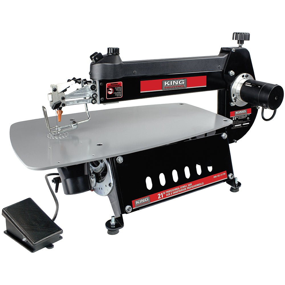 King KXL-21-100 - 21" Professional Scroll Saw - Wise Line Tools