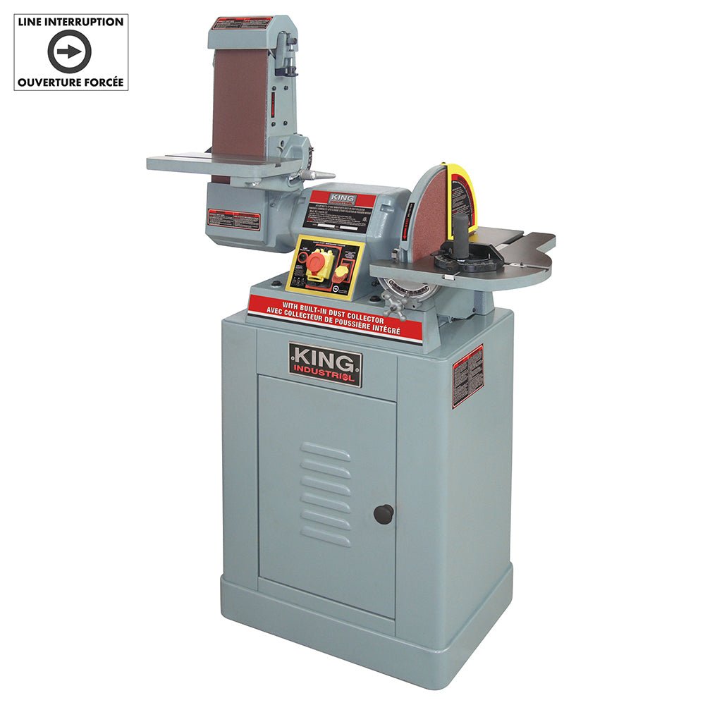 King canada KC-790FX-DC  -  6" X 48" BELT & 12" DISC SANDER WITH BUILT-IN DUST COLLECTOR - Wise Line Tools