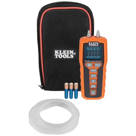 Klein ET180  -  Digital Differential Manometer - Wise Line Tools