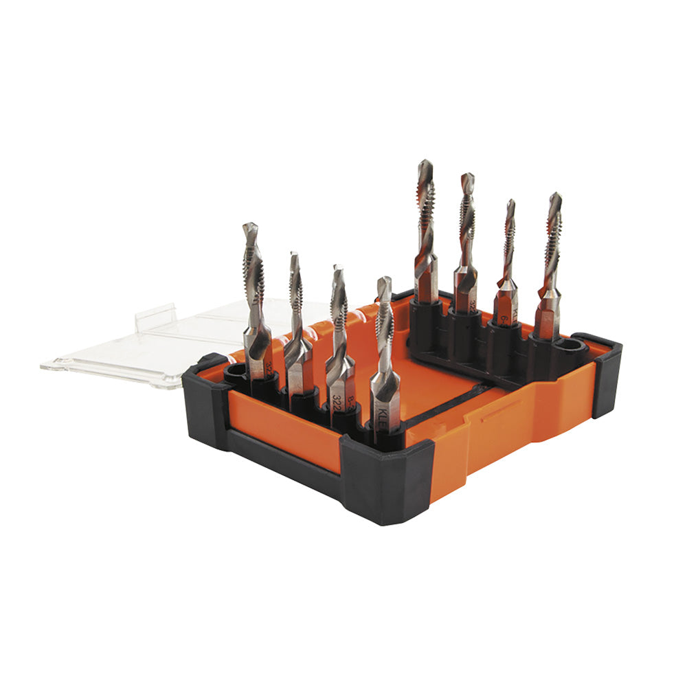 Klein KLE-32217 - Drill Tap Tool Kit, 8-Piece - Wise Line Tools