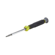 Klein KLE-32581 - Multi-Bit Electronics Screwdriver, 4-in-1, Phillips, Slotted Bits - Wise Line Tools