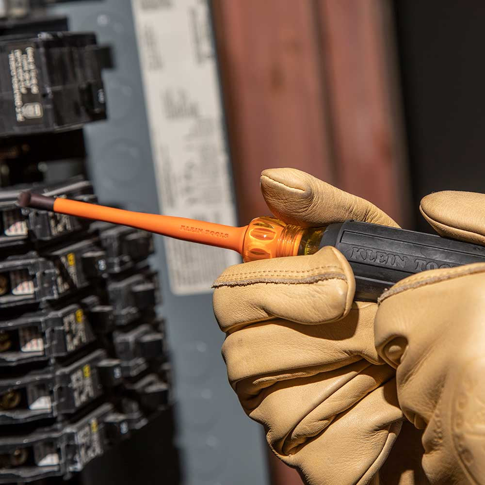 Klein KLE-33736INS - Screwdriver Set, 1000V Slim-Tip Insulated and Magnetizer, 6-Piece - Wise Line Tools