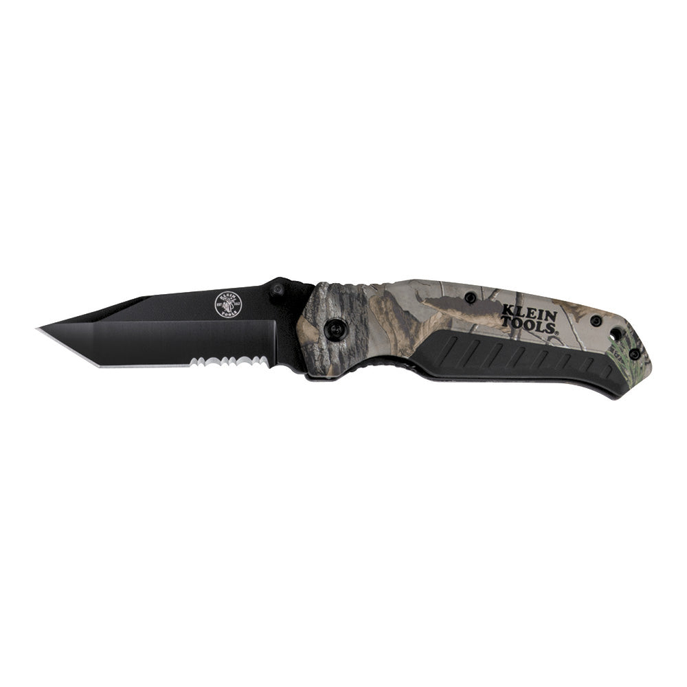 Klein KLE-44222 - Pocket Knife, REALTREE XTRA™ Camo, Tanto Blade - Wise Line Tools