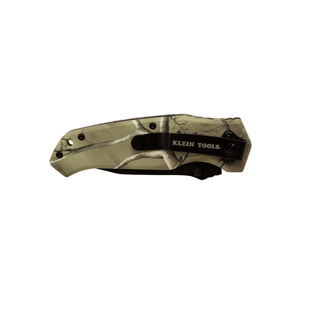 Klein KLE-44222 - Pocket Knife, REALTREE XTRA™ Camo, Tanto Blade - Wise Line Tools