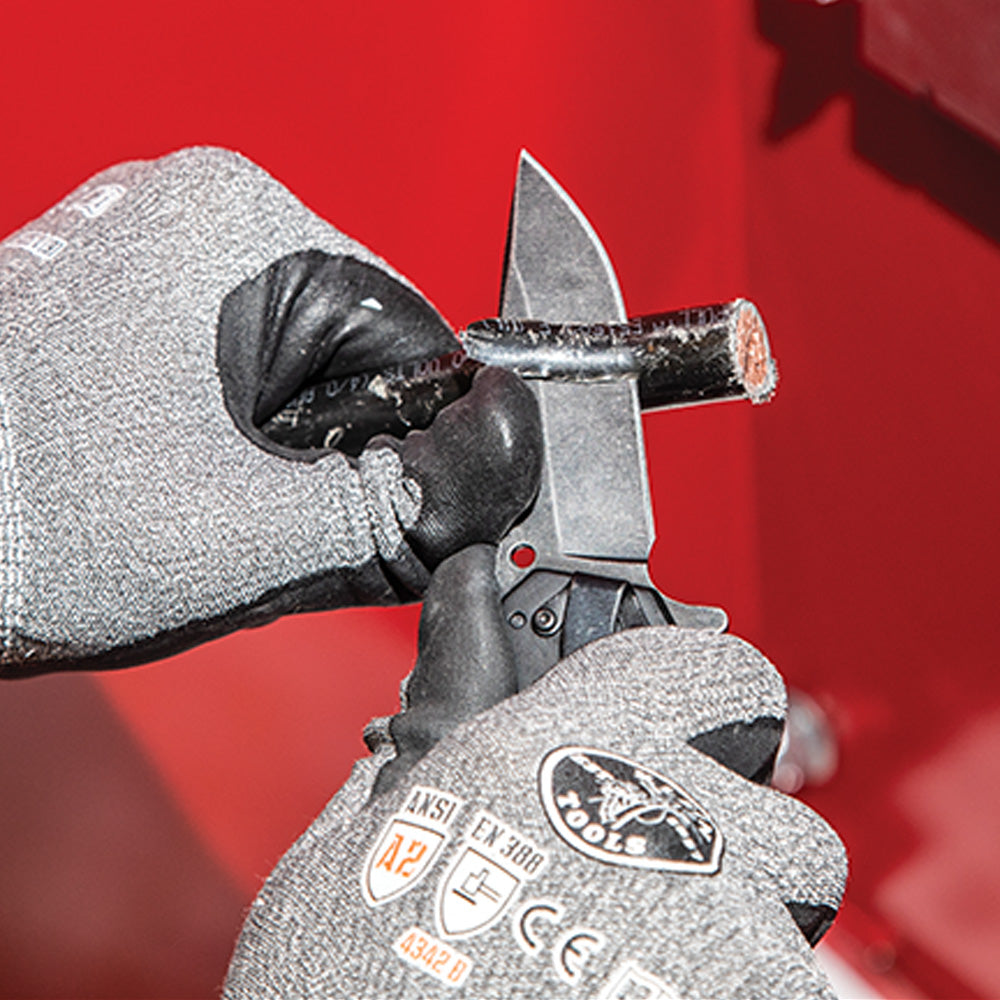 Klein KLE-44228 - Electrician’s Bearing-Assisted Open Pocket Knife - Wise Line Tools