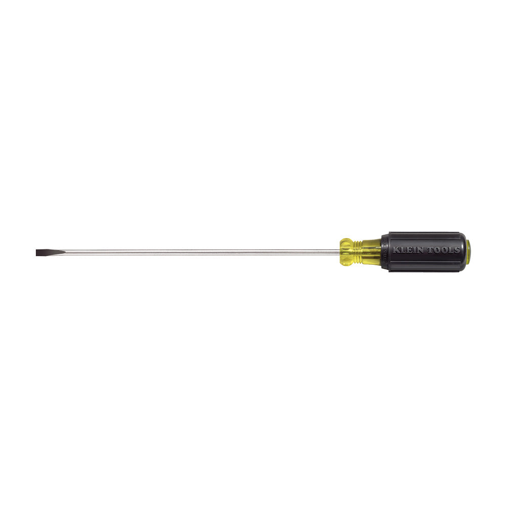 Klein KLE-601-8 - 3/16-Inch Cabinet Screwdriver, 8-Inch Round Shank - Wise Line Tools