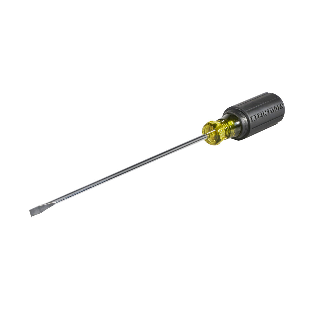Klein KLE-601-8 - 3/16-Inch Cabinet Screwdriver, 8-Inch Round Shank - Wise Line Tools