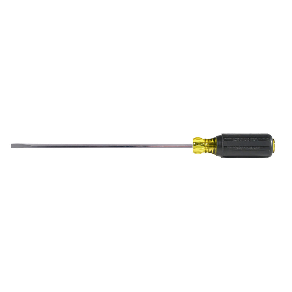 Klein KLE-601-8 - 3/16-Inch Cabinet Screwdriver, 8-Inch Round Shank - Wise Line Tools