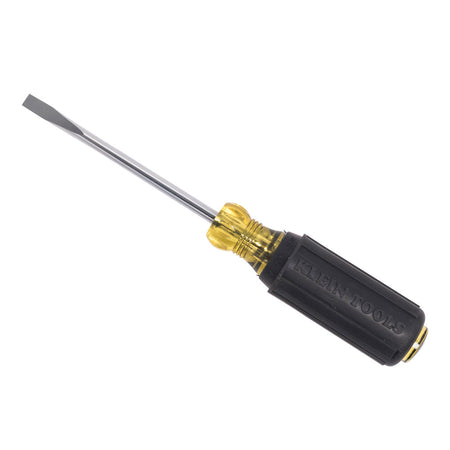 Klein KLE-605-4 - 1/4-Inch Cabinet Screwdriver, 4-Inch Round Shank - Wise Line Tools