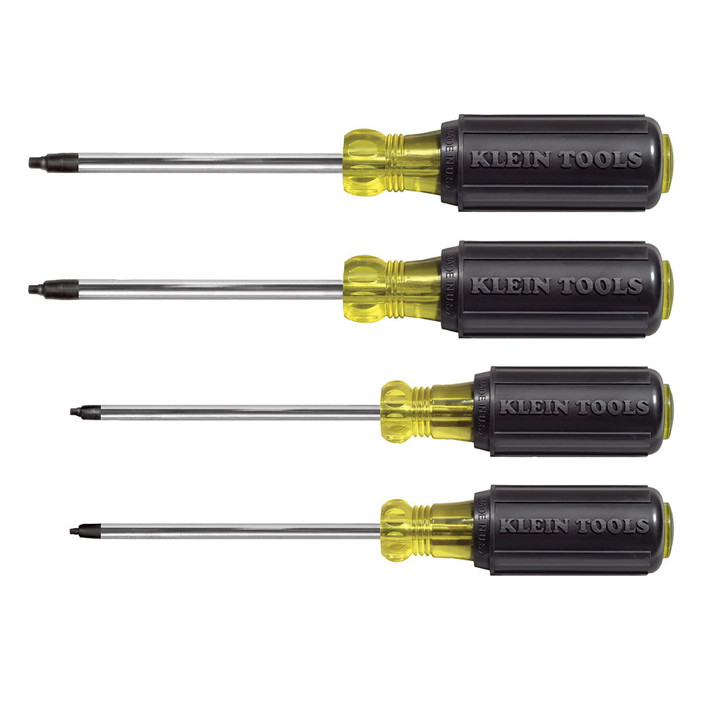 Klein KLE-85664 - Screwdriver Set, Square Recess, 4-Piece - Wise Line Tools