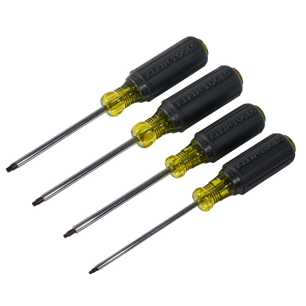 Klein KLE-85664 - Screwdriver Set, Square Recess, 4-Piece - Wise Line Tools